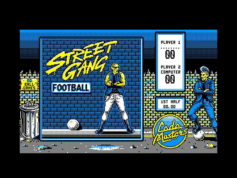 screenshot of the Amstrad CPC game Street gang football by GameBase CPC