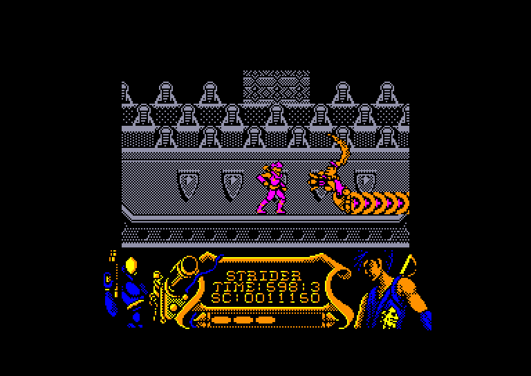screenshot of the Amstrad CPC game Strider by GameBase CPC