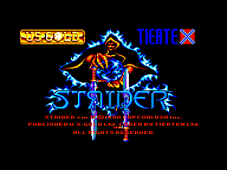 screenshot of the Amstrad CPC game Strider II by GameBase CPC