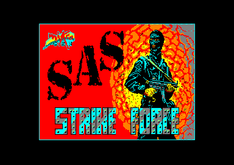 screenshot of the Amstrad CPC game SAS Strike Force by GameBase CPC