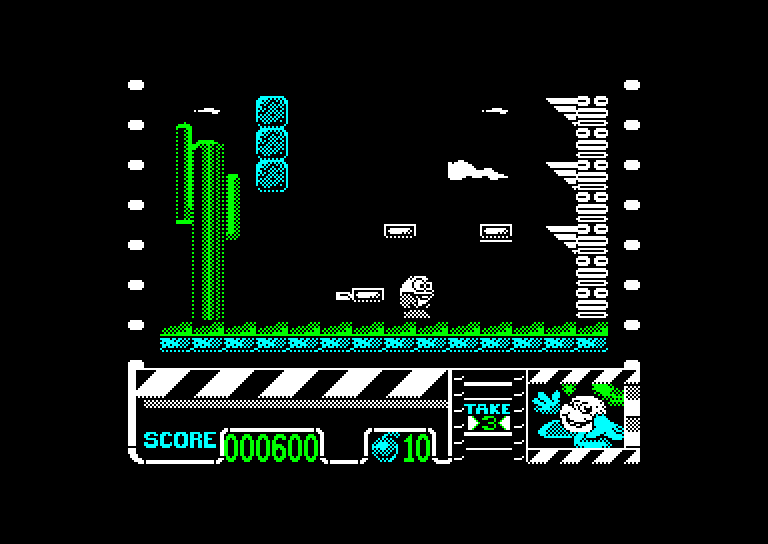 screenshot of the Amstrad CPC game Stuntman Seymour by GameBase CPC