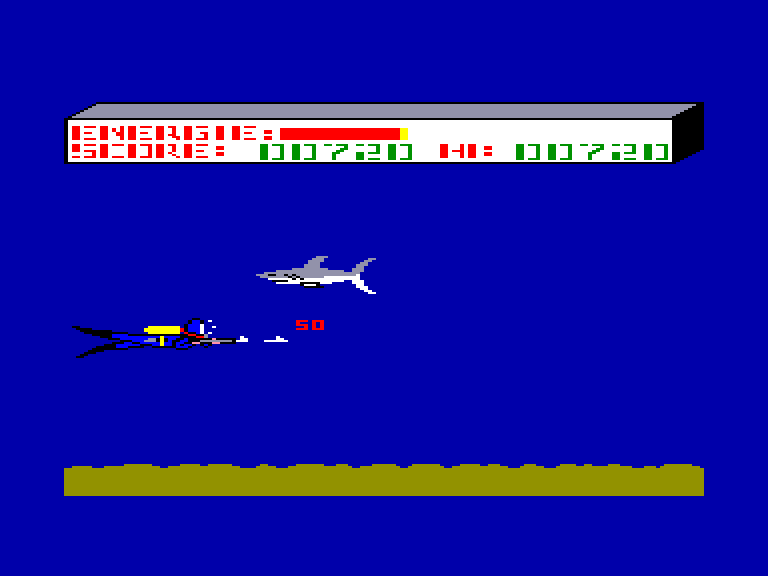 screenshot of the Amstrad CPC game Sub by GameBase CPC