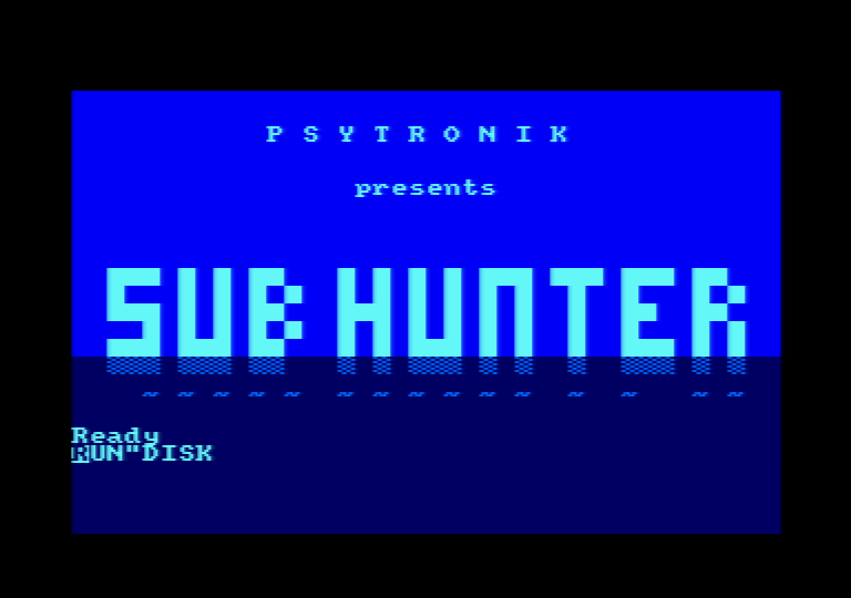 écran de chargement disquette (CAT) de Sub Hunter