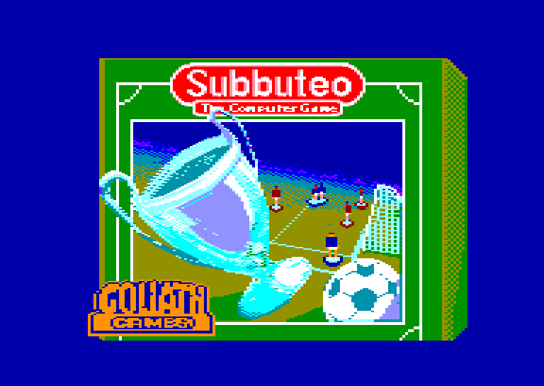 screenshot of the Amstrad CPC game Subbuteo by GameBase CPC
