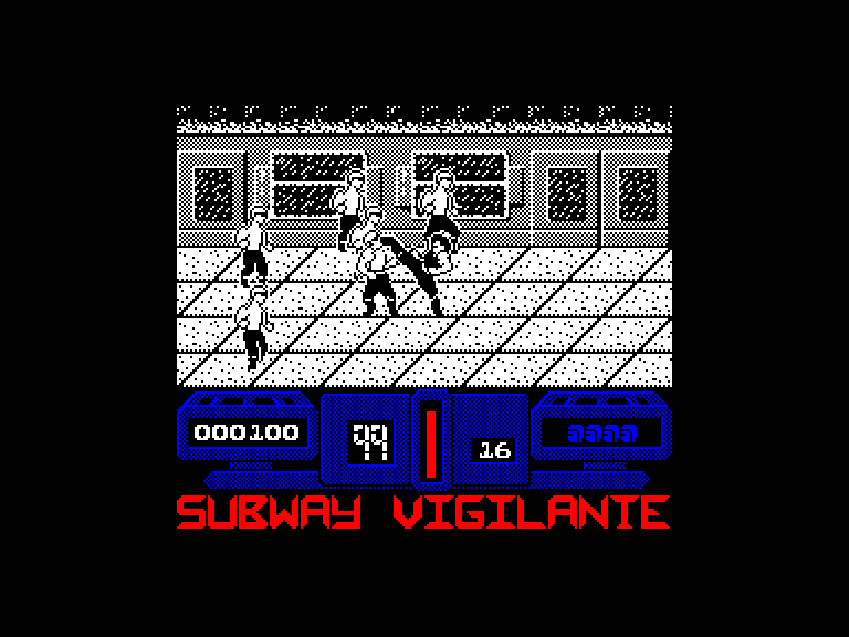 screenshot of the Amstrad CPC game Subway Vigilante by GameBase CPC