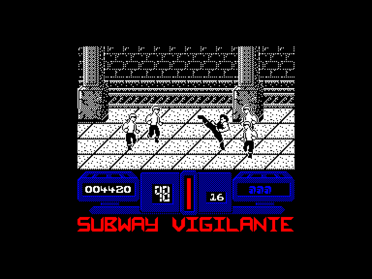 screenshot of the Amstrad CPC game Subway Vigilante by GameBase CPC