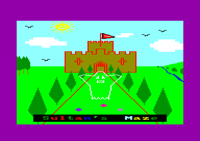 screenshot of the Amstrad CPC game Sultan's maze by GameBase CPC