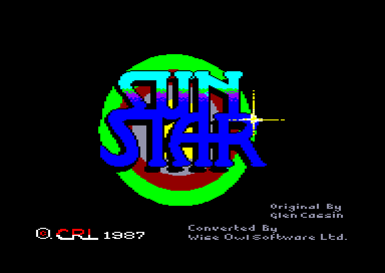 screenshot of the Amstrad CPC game Sun star by GameBase CPC