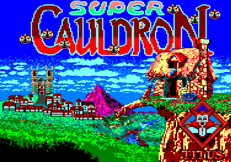 screenshot of the Amstrad CPC game Super Cauldron by GameBase CPC