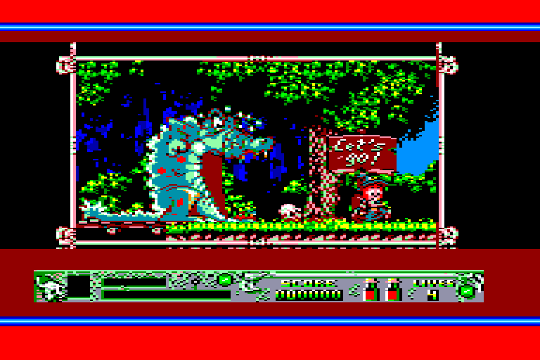 screenshot of the Amstrad CPC game Super Cauldron by GameBase CPC