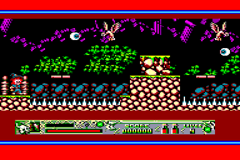 screenshot of the Amstrad CPC game Super Cauldron by GameBase CPC