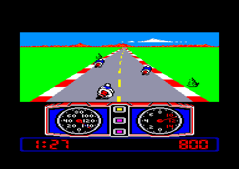 screenshot of the Amstrad CPC game Super Cycle by GameBase CPC