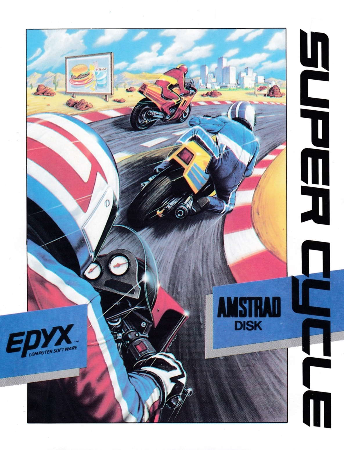 cover of the Amstrad CPC game Super Cycle  by GameBase CPC