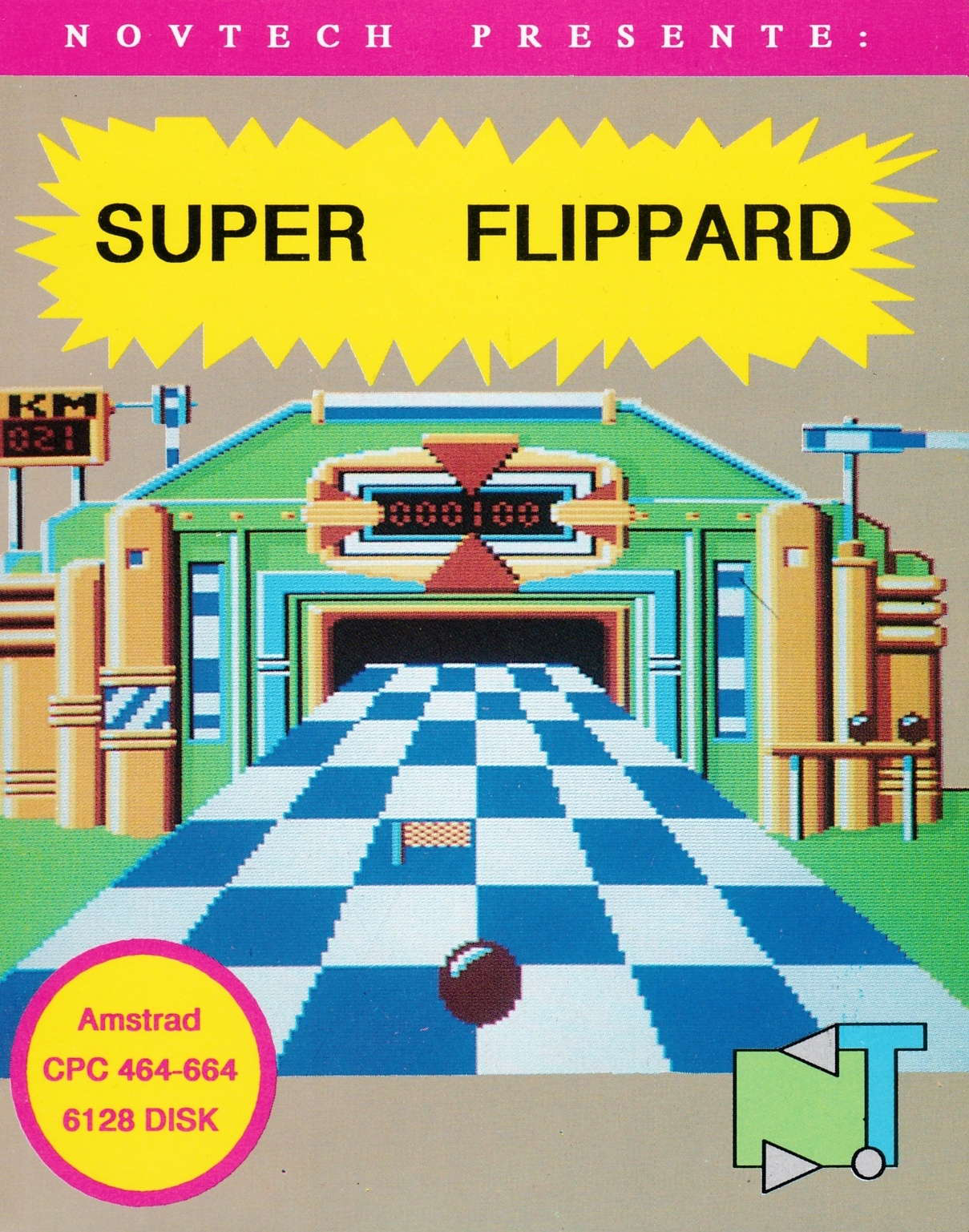 screenshot of the Amstrad CPC game Super Flippard by GameBase CPC