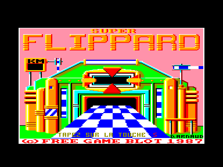 screenshot of the Amstrad CPC game Super Flippard by GameBase CPC