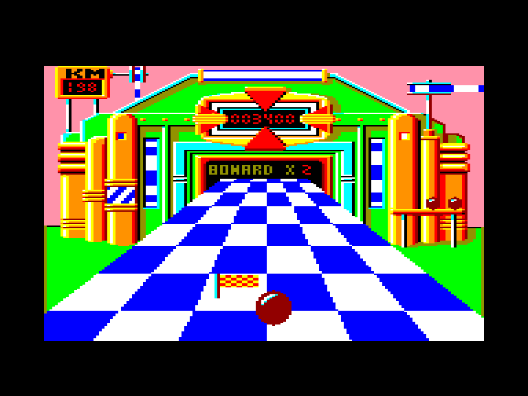 screenshot of the Amstrad CPC game Super Flippard by GameBase CPC