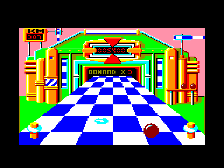 screenshot of the Amstrad CPC game Super Flippard by GameBase CPC