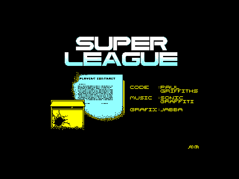 screenshot of the Amstrad CPC game Super league by GameBase CPC