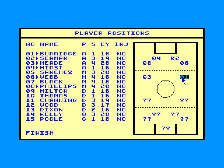 screenshot of the Amstrad CPC game Super league by GameBase CPC