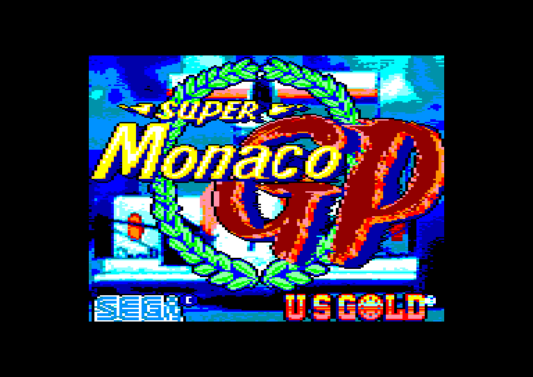 screenshot of the Amstrad CPC game Super Monaco GP by GameBase CPC