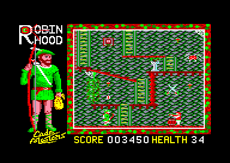 screenshot of the Amstrad CPC game Super Robin Hood by GameBase CPC