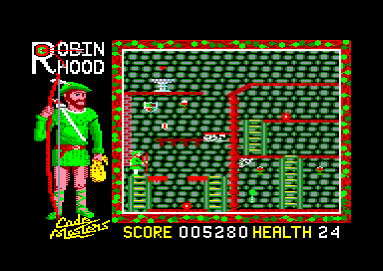 screenshot of the Amstrad CPC game Super Robin Hood by GameBase CPC