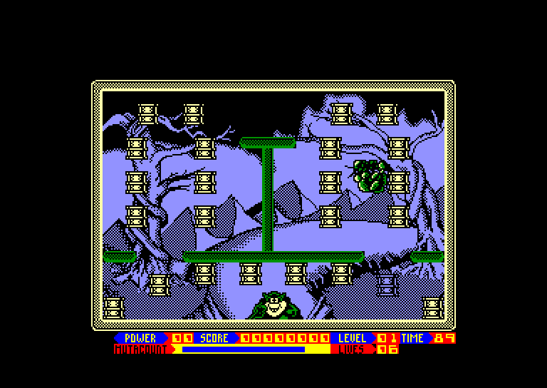 screenshot of the Amstrad CPC game Super Seymour saves the Planet by GameBase CPC