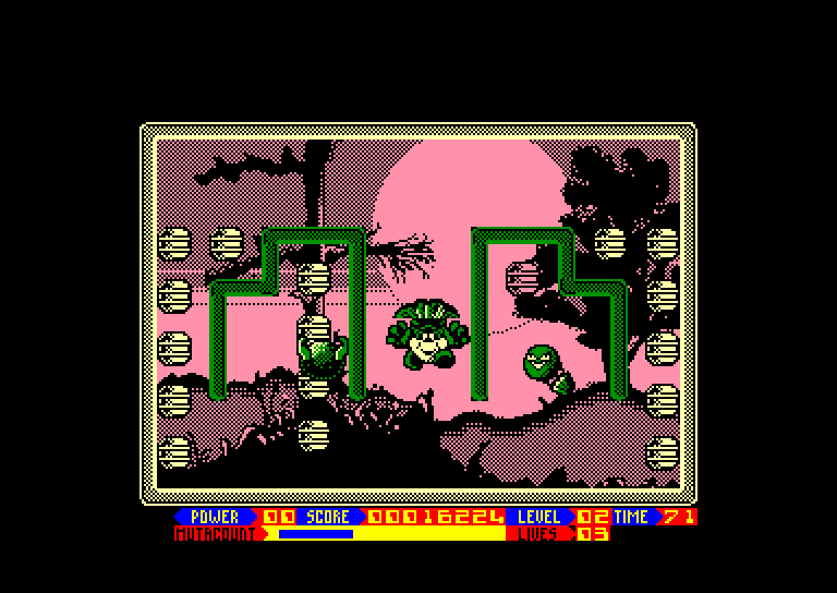 screenshot of the Amstrad CPC game Super Seymour saves the Planet by GameBase CPC