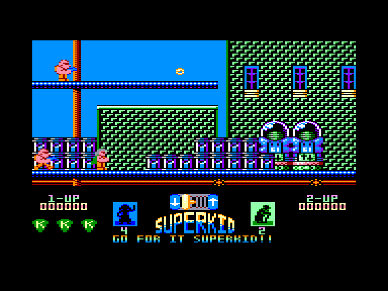 screenshot of the Amstrad CPC game Superkid by GameBase CPC