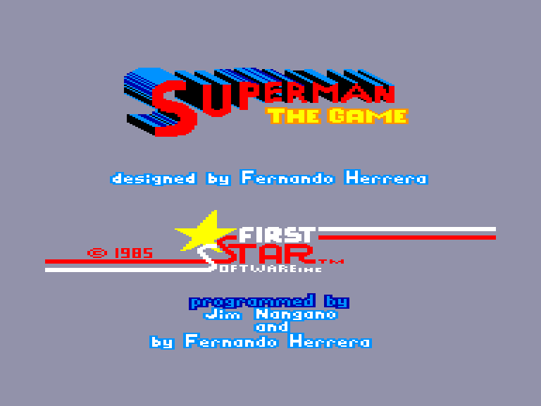 screenshot of the Amstrad CPC game Superman - The Game by GameBase CPC