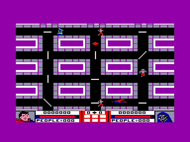 screenshot of the Amstrad CPC game Superman - The Game by GameBase CPC