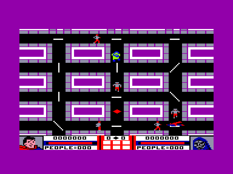 screenshot of the Amstrad CPC game Superman - The Game by GameBase CPC