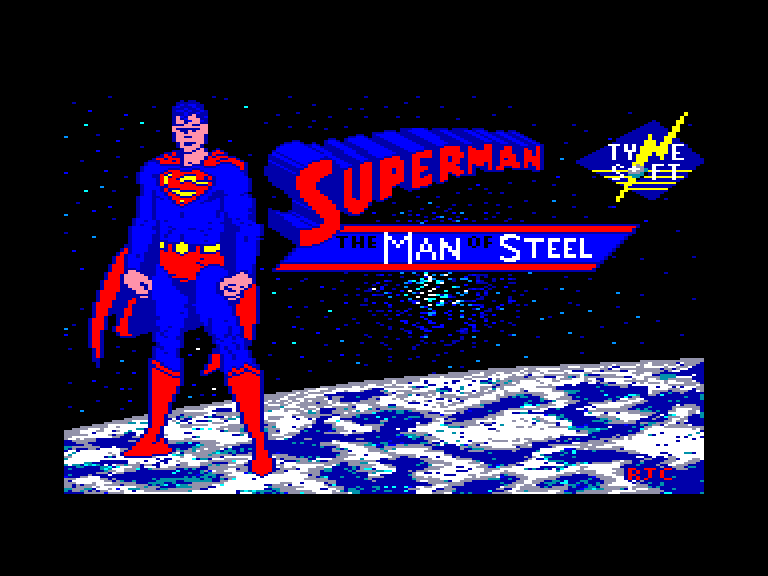 screenshot of the Amstrad CPC game Superman - The Man of Steel by GameBase CPC