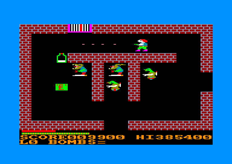 screenshot of the Amstrad CPC game Survivor by GameBase CPC