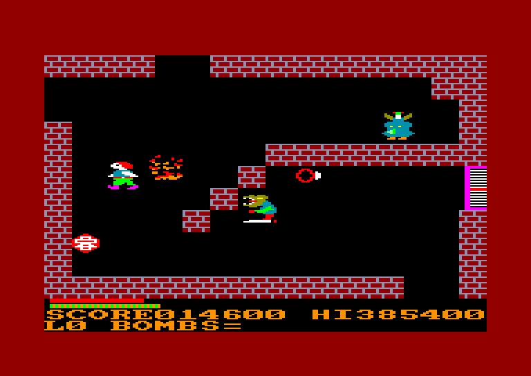 screenshot of the Amstrad CPC game Survivor by GameBase CPC