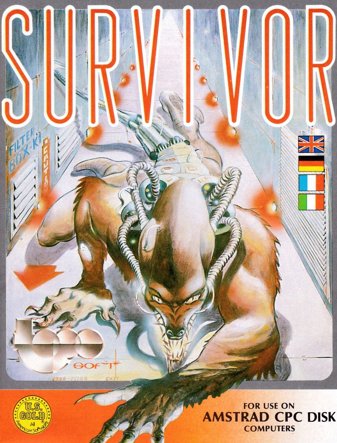 screenshot of the Amstrad CPC game Survivor by GameBase CPC