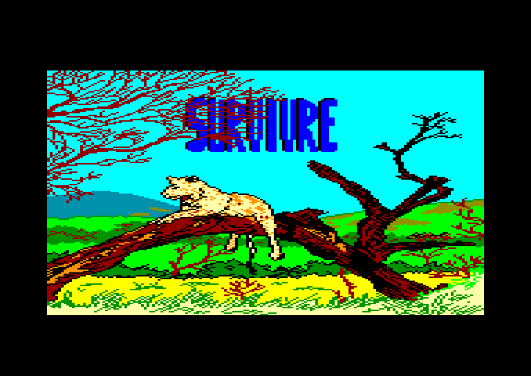 screenshot of the Amstrad CPC game Survivre by GameBase CPC