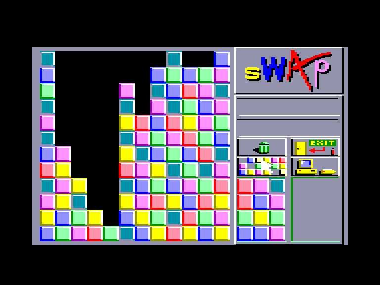 screenshot of the Amstrad CPC game Swap by GameBase CPC