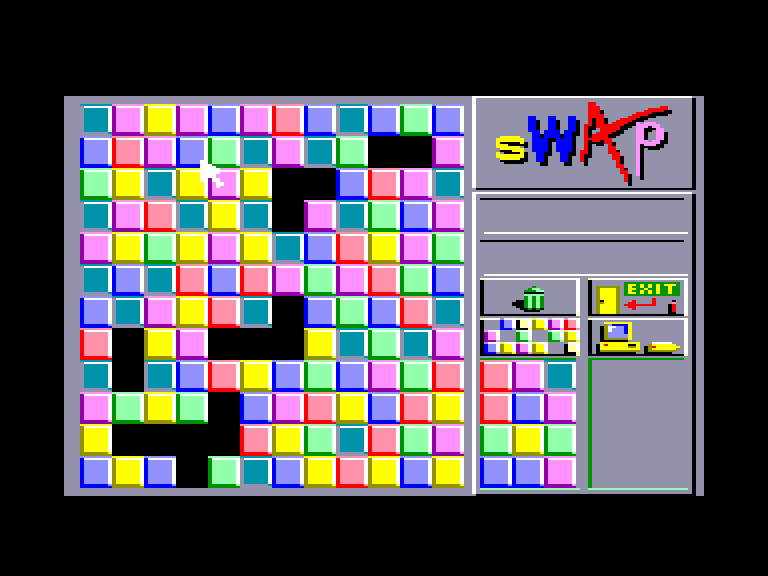 screenshot of the Amstrad CPC game Swap by GameBase CPC