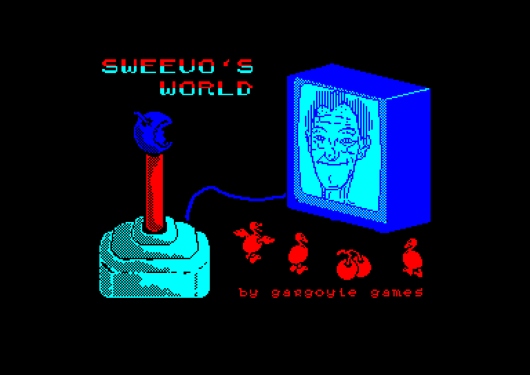 screenshot of the Amstrad CPC game Sweevo's world by GameBase CPC