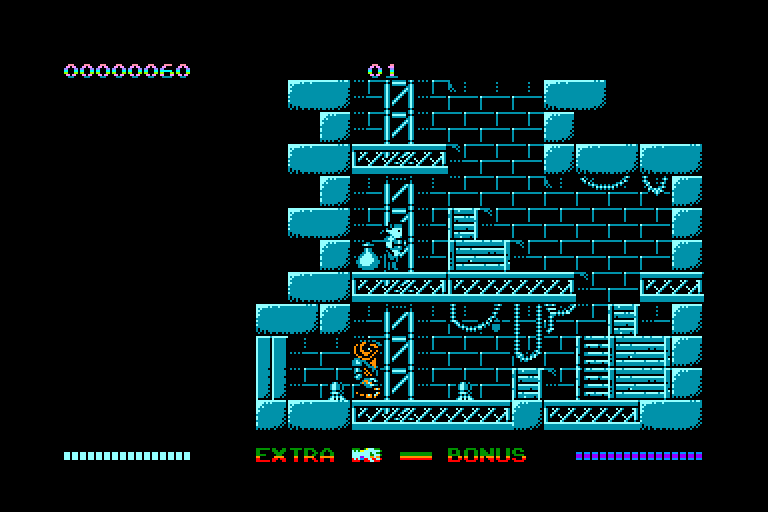 screenshot of the Amstrad CPC game Switchblade by GameBase CPC
