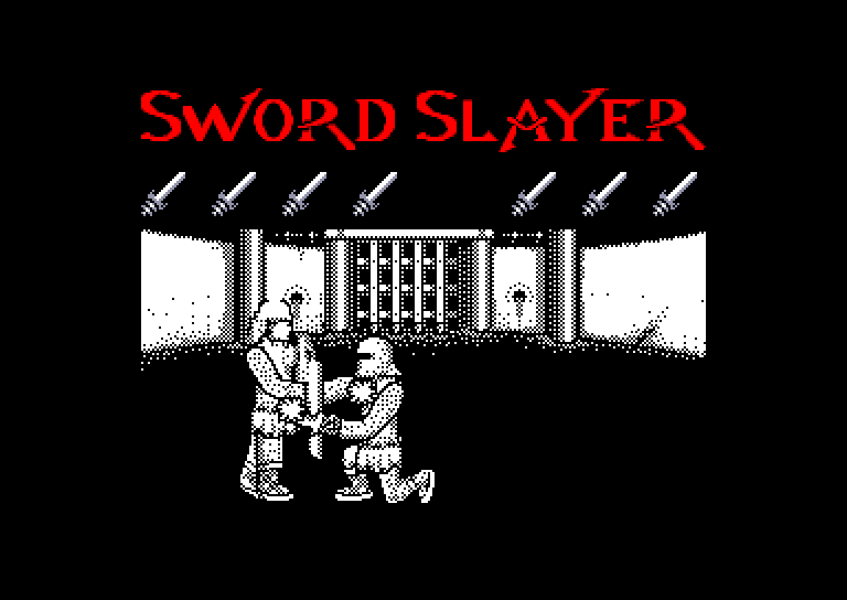 screenshot of the Amstrad CPC game Sword slayer by GameBase CPC