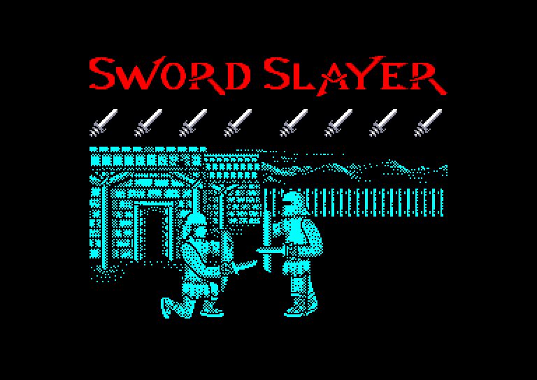 screenshot of the Amstrad CPC game Sword slayer by GameBase CPC