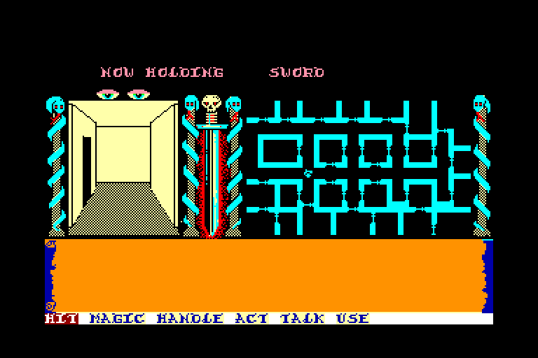 screenshot of the Amstrad CPC game Swords & Sorcery by GameBase CPC