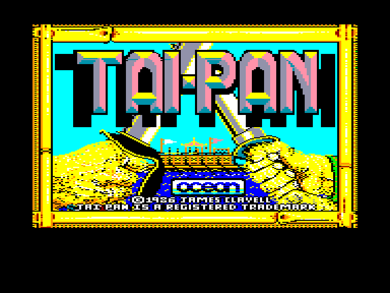 screenshot of the Amstrad CPC game Tai-Pan