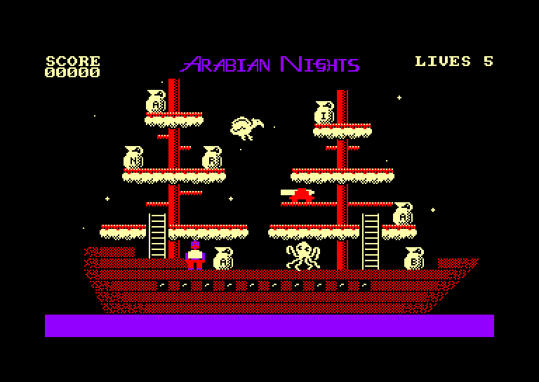 screenshot of the Amstrad CPC game Tales of the arabian nights by GameBase CPC