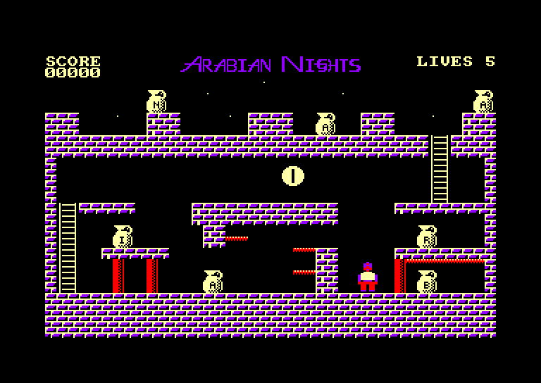 screenshot of the Amstrad CPC game Tales of the arabian nights by GameBase CPC