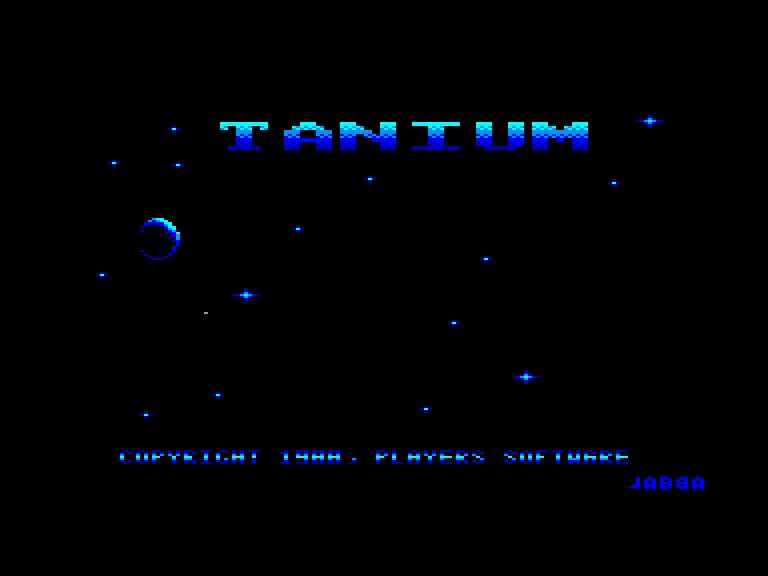 screenshot of the Amstrad CPC game Tanium by GameBase CPC