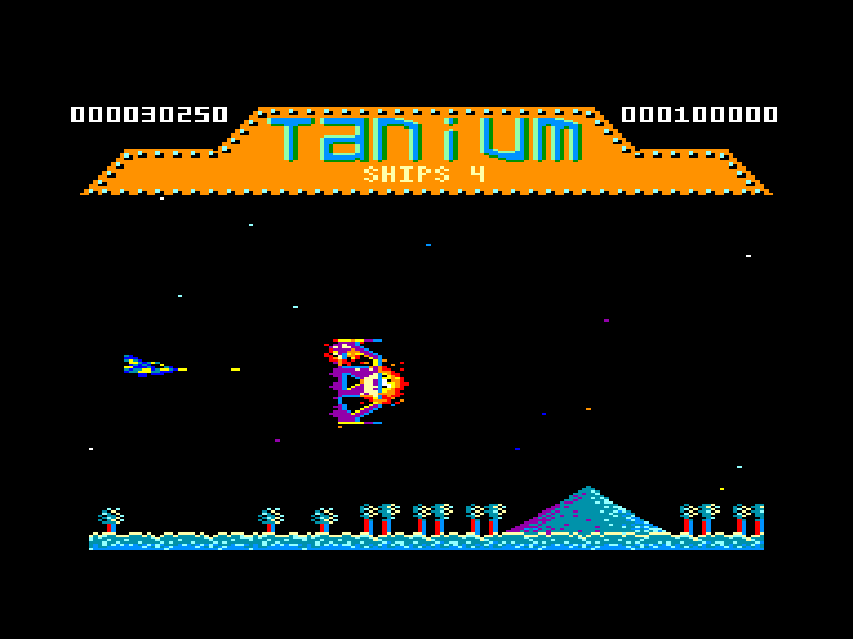 screenshot of the Amstrad CPC game Tanium by GameBase CPC