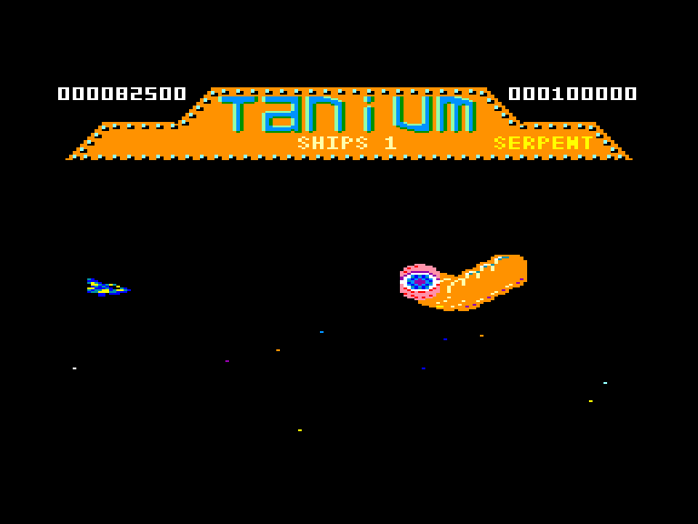 screenshot of the Amstrad CPC game Tanium by GameBase CPC